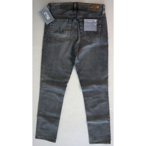 AG Women's Sz 26R / US 2 Gray Mari High Rise Cropped Slim Straight Jeans $215 - Picture 2 of 13